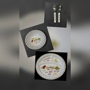 Farm Style Child's Dinnerware Set 4 Piece